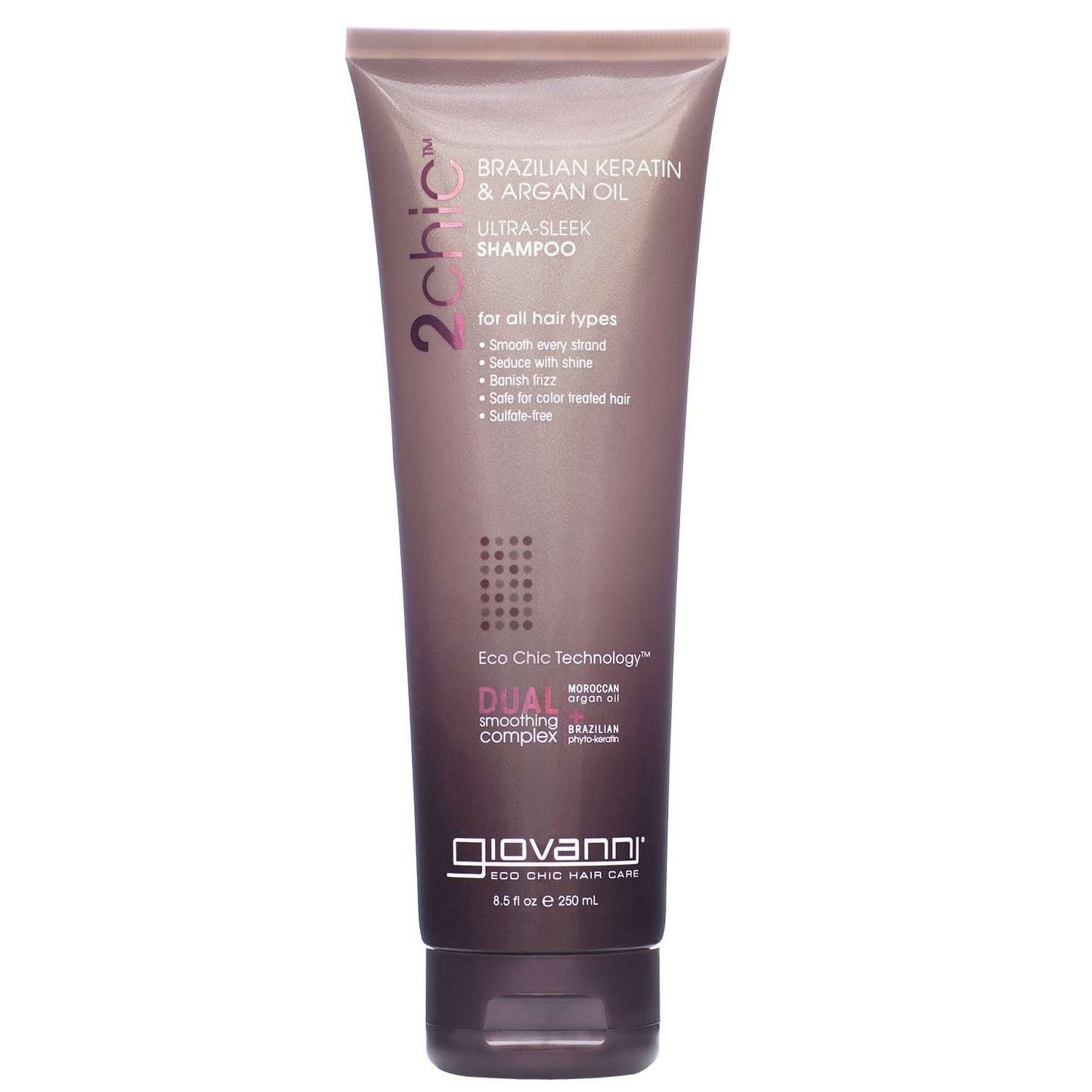 Giovanni 2Chic Brazilian Keratin Argan Oil Ultra-Sleek Shampoo
