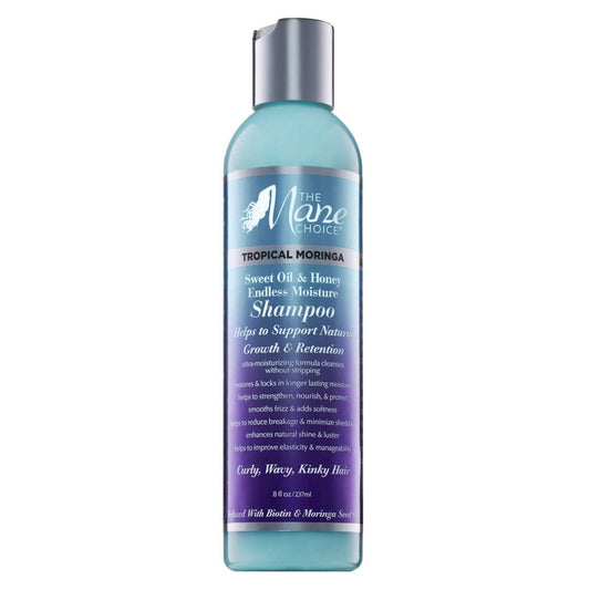 The Mane Choice Tropical Moringa Sweet Oils  Honey Endless Moisture Shampoo 8 Oz