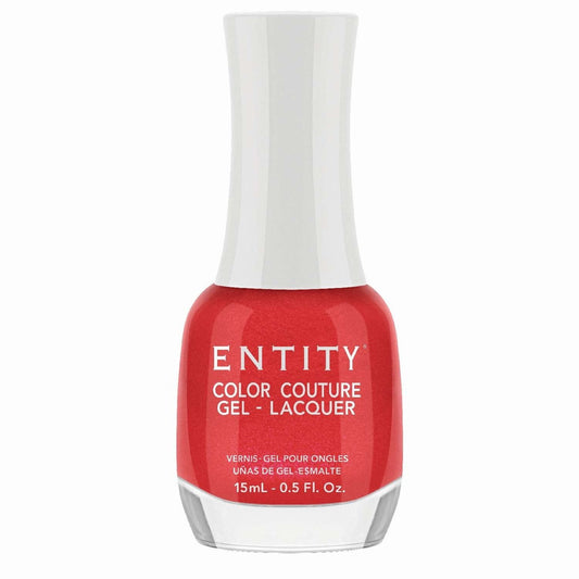 Entity Color Couture Gel Lacquer Beauty Icon 696 Red Rum Rouge 0.5 Fl Oz